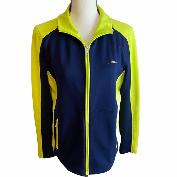 Ralph Lauren Active Jacket Yellow Black Size L - Picture 1 of 8